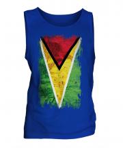 Guyana Grunge Flag Mens Vest