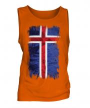 Iceland Grunge Flag Mens Vest