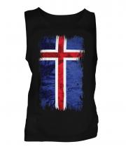 Iceland Grunge Flag Mens Vest