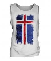 Iceland Grunge Flag Mens Vest