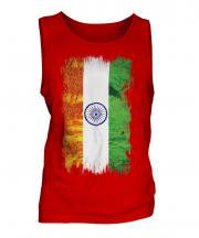 India Grunge Flag Mens Vest