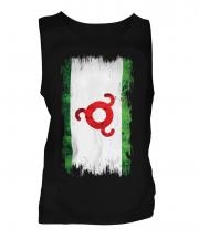 Ingushetia Grunge Flag Mens Vest