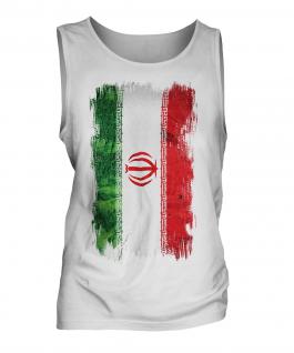 Iran Grunge Flag Mens Vest