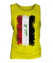 Iraq Grunge Flag Mens Vest