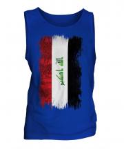 Iraq Grunge Flag Mens Vest