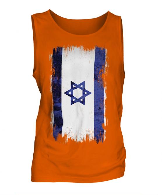 Israel Grunge Flag Mens Vest