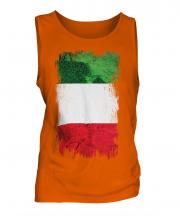Italy Grunge Flag Mens Vest