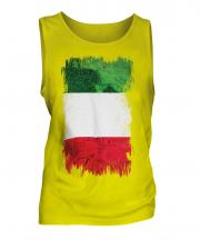 Italy Grunge Flag Mens Vest