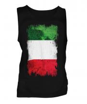 Italy Grunge Flag Mens Vest