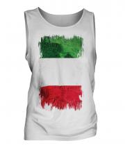 Italy Grunge Flag Mens Vest