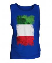 Italy Grunge Flag Mens Vest