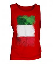 Italy Grunge Flag Mens Vest