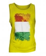 Ivory Coast Grunge Flag Mens Vest
