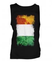 Ivory Coast Grunge Flag Mens Vest