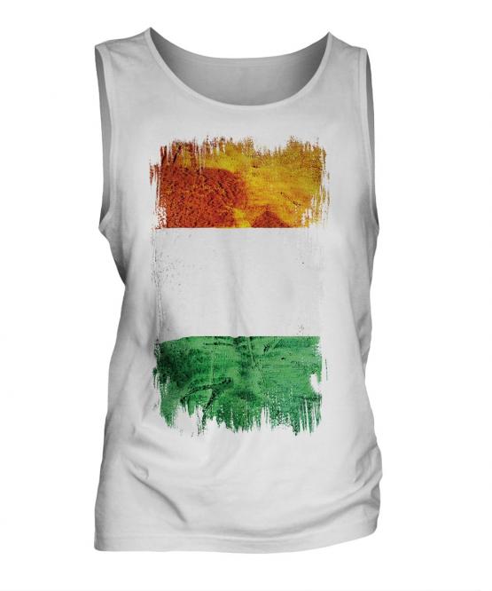 Ivory Coast Grunge Flag Mens Vest