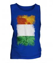 Ivory Coast Grunge Flag Mens Vest
