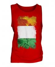 Ivory Coast Grunge Flag Mens Vest
