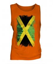 Jamaica Grunge Flag Mens Vest