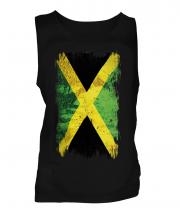 Jamaica Grunge Flag Mens Vest