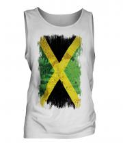 Jamaica Grunge Flag Mens Vest