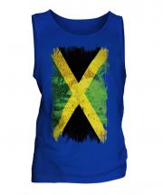 Jamaica Grunge Flag Mens Vest