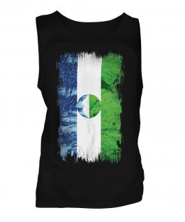 Kabardino-Balkaria Grunge Flag Mens Vest