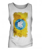 Kalmykia Grunge Flag Mens Vest