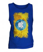 Kalmykia Grunge Flag Mens Vest