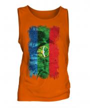 Karachay-Cherkessia Grunge Flag Mens Vest