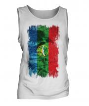 Karachay-Cherkessia Grunge Flag Mens Vest