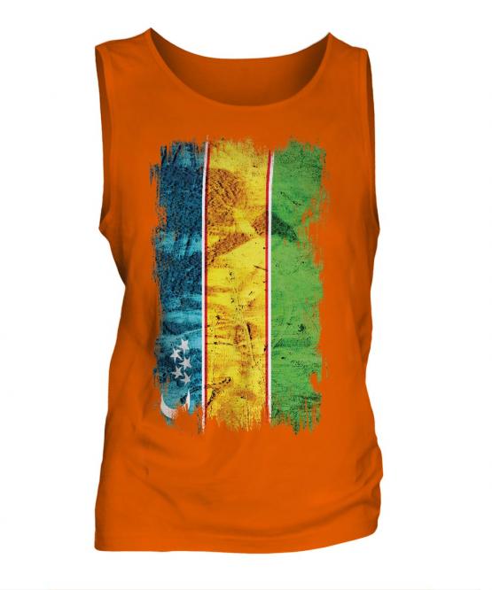 Karakalpakstan Grunge Flag Mens Vest