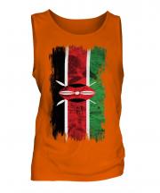 Kenya Grunge Flag Mens Vest