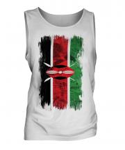Kenya Grunge Flag Mens Vest