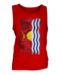 Kiribati Grunge Flag Mens Vest
