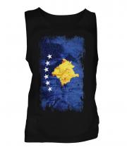 Kosovo Grunge Flag Mens Vest