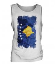 Kosovo Grunge Flag Mens Vest