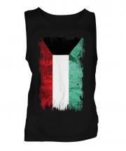 Kuwait Grunge Flag Mens Vest