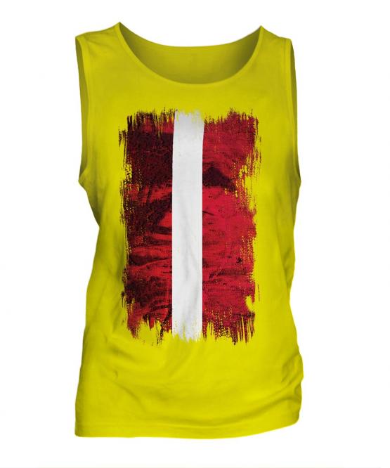 Latvia Grunge Flag Mens Vest