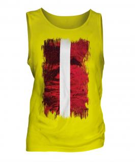 Latvia Grunge Flag Mens Vest