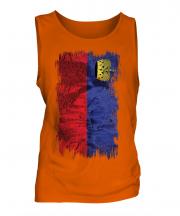 Liechtenstein Grunge Flag Mens Vest