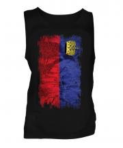 Liechtenstein Grunge Flag Mens Vest