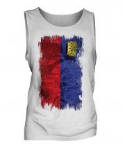 Liechtenstein Grunge Flag Mens Vest