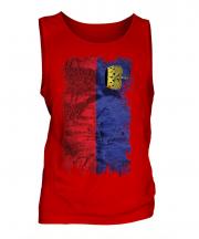 Liechtenstein Grunge Flag Mens Vest