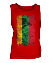 Lithuania Grunge Flag Mens Vest