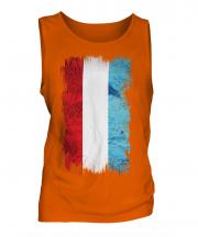 Luxembourg Grunge Flag Mens Vest