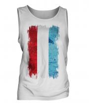 Luxembourg Grunge Flag Mens Vest