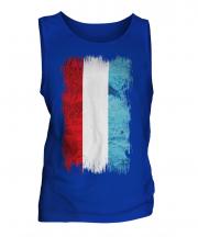 Luxembourg Grunge Flag Mens Vest