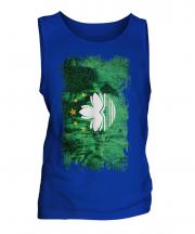 Macau Grunge Flag Mens Vest