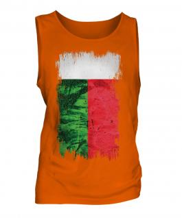 Madagascar Grunge Flag Mens Vest