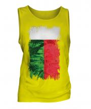 Madagascar Grunge Flag Mens Vest